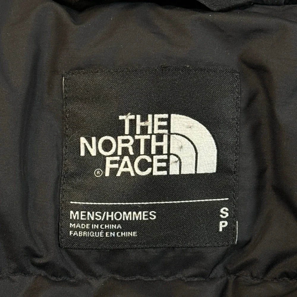 The North Face Parka Mens Small Black 550 Down Insulated Hooded Jacket NF0A33RE